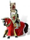 Bullyland - Cavaler cu cal pentru turnir rosu